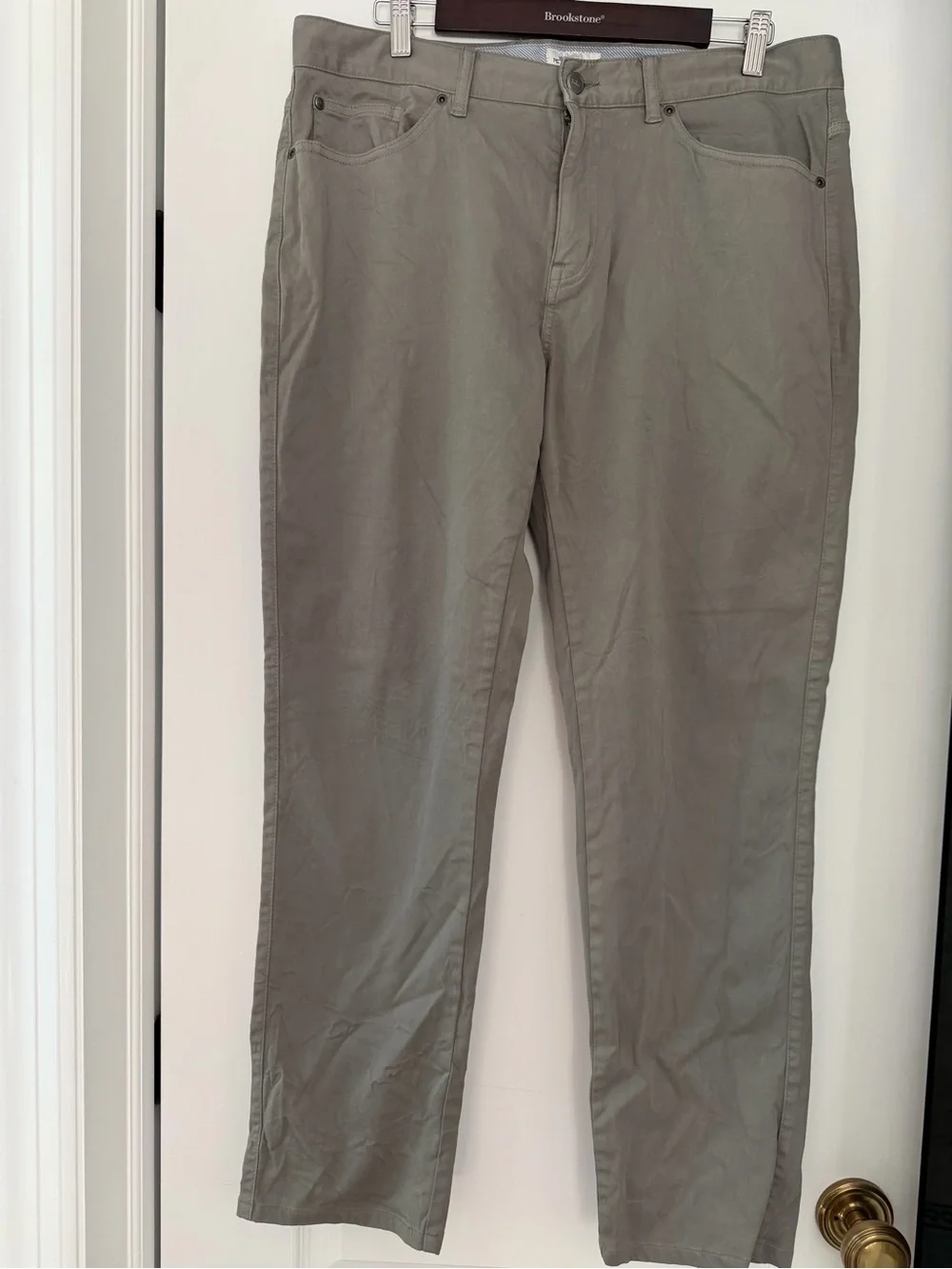Peter Millar Crown Collection Sateen Stretch Pants Gray 35x30